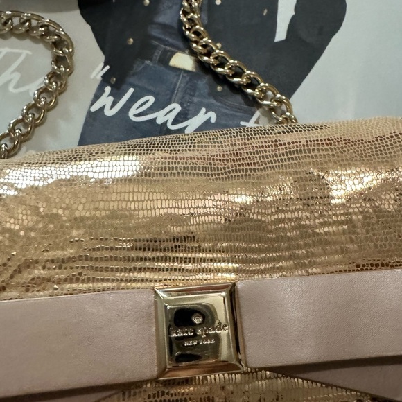 New - Kate Spade mini metallic in champagne gold shoulder bag - Picture 8 of 8